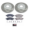SC4657 Semi-Coated Rotor & Low-Dust Ceramic Brake Pad Kit - image 1