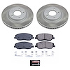 SC4665 Semi-Coated Rotor & Low-Dust Ceramic Brake Pad Kit - image 1
