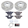 SC4693 Semi-Coated Rotor & Low-Dust Ceramic Brake Pad Kit - image 1