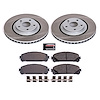 SC4713 Semi-Coated Rotor & Low-Dust Ceramic Brake Pad Kit