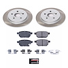 SC4736 Semi-Coated Rotor & Low-Dust Ceramic Brake Pad Kit