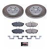 SC4749 Semi-Coated Rotor & Low-Dust Ceramic Brake Pad Kit - image 1