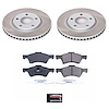 SC5247 Semi-Coated Rotor & Low-Dust Ceramic Brake Pad Kit - image 1