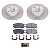 SC5291 Semi-Coated Rotor & Low-Dust Ceramic Brake Pad Kit - image 1