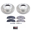 SC5411 Semi-Coated Rotor & Low-Dust Ceramic Brake Pad Kit - image 1