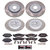 SC5508 Semi-Coated Rotor & Low-Dust Ceramic Brake Pad Kit - image 1
