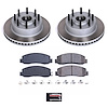SC5588 Semi-Coated Rotor & Low-Dust Ceramic Brake Pad Kit - image 1