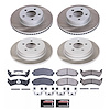 SC5595 Semi-Coated Rotor & Low-Dust Ceramic Brake Pad Kit - image 1