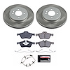 SC5724 Semi-Coated Rotor & Low-Dust Ceramic Brake Pad Kit - image 1