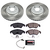 SC5752 Semi-Coated Rotor & Low-Dust Ceramic Brake Pad Kit - image 1