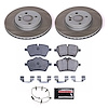 SC5784 Semi-Coated Rotor & Low-Dust Ceramic Brake Pad Kit - image 1