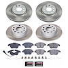 SC5803 Semi-Coated Rotor & Low-Dust Ceramic Brake Pad Kit - image 1
