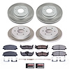 SC5822 Semi-Coated Rotor & Low-Dust Ceramic Brake Pad Kit - image 1