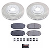 SC5878 Semi-Coated Rotor & Low-Dust Ceramic Brake Pad Kit - image 1