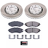 SC5893 Semi-Coated Rotor & Low-Dust Ceramic Brake Pad Kit - image 1