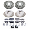 SC5912 Semi-Coated Rotor & Low-Dust Ceramic Brake Pad Kit - image 1