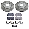 SC5913 Semi-Coated Rotor & Low-Dust Ceramic Brake Pad Kit - image 1