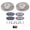 SC5918 Semi-Coated Rotor & Low-Dust Ceramic Brake Pad Kit - image 1