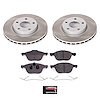 SC5976 Semi-Coated Rotor & Low-Dust Ceramic Brake Pad Kit - image 1