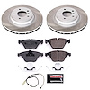 SC6055 Semi-Coated Rotor & Low-Dust Ceramic Brake Pad Kit - image 1