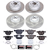 SC6063 Semi-Coated Rotor & Low-Dust Ceramic Brake Pad Kit - image 1
