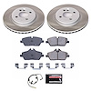 SC6066 Semi-Coated Rotor & Low-Dust Ceramic Brake Pad Kit - image 1