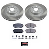 SC6082 Semi-Coated Rotor & Low-Dust Ceramic Brake Pad Kit - image 1