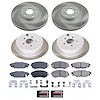 SC6083 Semi-Coated Rotor & Low-Dust Ceramic Brake Pad Kit - image 1