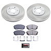 SC6087 Semi-Coated Rotor & Low-Dust Ceramic Brake Pad Kit - image 1