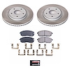 SC6094 Semi-Coated Rotor & Low-Dust Ceramic Brake Pad Kit - image 1