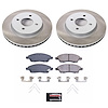 SC6096 Semi-Coated Rotor & Low-Dust Ceramic Brake Pad Kit - image 1