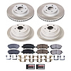SC6109 Semi-Coated Rotor & Low-Dust Ceramic Brake Pad Kit - image 1