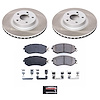 SC6111 Semi-Coated Rotor & Low-Dust Ceramic Brake Pad Kit - image 1