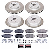 SC6112 Semi-Coated Rotor & Low-Dust Ceramic Brake Pad Kit - image 1