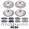 SC6113 Semi-Coated Rotor & Low-Dust Ceramic Brake Pad Kit - image 1