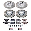 SC6134 Semi-Coated Rotor & Low-Dust Ceramic Brake Pad Kit - image 1