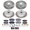 SC6164 Semi-Coated Rotor & Low-Dust Ceramic Brake Pad Kit - image 1