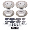SC6173 Semi-Coated Rotor & Low-Dust Ceramic Brake Pad Kit - image 1