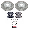 SC6228 Semi-Coated Rotor & Low-Dust Ceramic Brake Pad Kit - image 1