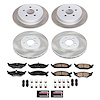 SC6265 Semi-Coated Rotor & Low-Dust Ceramic Brake Pad Kit - image 1