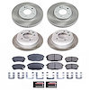 SC6302 Semi-Coated Rotor & Low-Dust Ceramic Brake Pad Kit - image 1