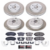 SC6305 Semi-Coated Rotor & Low-Dust Ceramic Brake Pad Kit - image 1