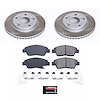 SC6317 Semi-Coated Rotor & Low-Dust Ceramic Brake Pad Kit - image 1