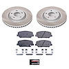 SC6324 Semi-Coated Rotor & Low-Dust Ceramic Brake Pad Kit - image 1