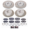 SC6325 Semi-Coated Rotor & Low-Dust Ceramic Brake Pad Kit - image 1