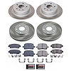 SC6345 Semi-Coated Rotor & Low-Dust Ceramic Brake Pad Kit - image 1