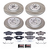 SC6350 Semi-Coated Rotor & Low-Dust Ceramic Brake Pad Kit - image 1