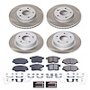 SC6491 Semi-Coated Rotor & Low-Dust Ceramic Brake Pad Kit - image 1