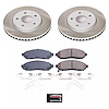 SC6492 Semi-Coated Rotor & Low-Dust Ceramic Brake Pad Kit - image 1