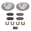 SC6501 Semi-Coated Rotor & Low-Dust Ceramic Brake Pad Kit - image 1
